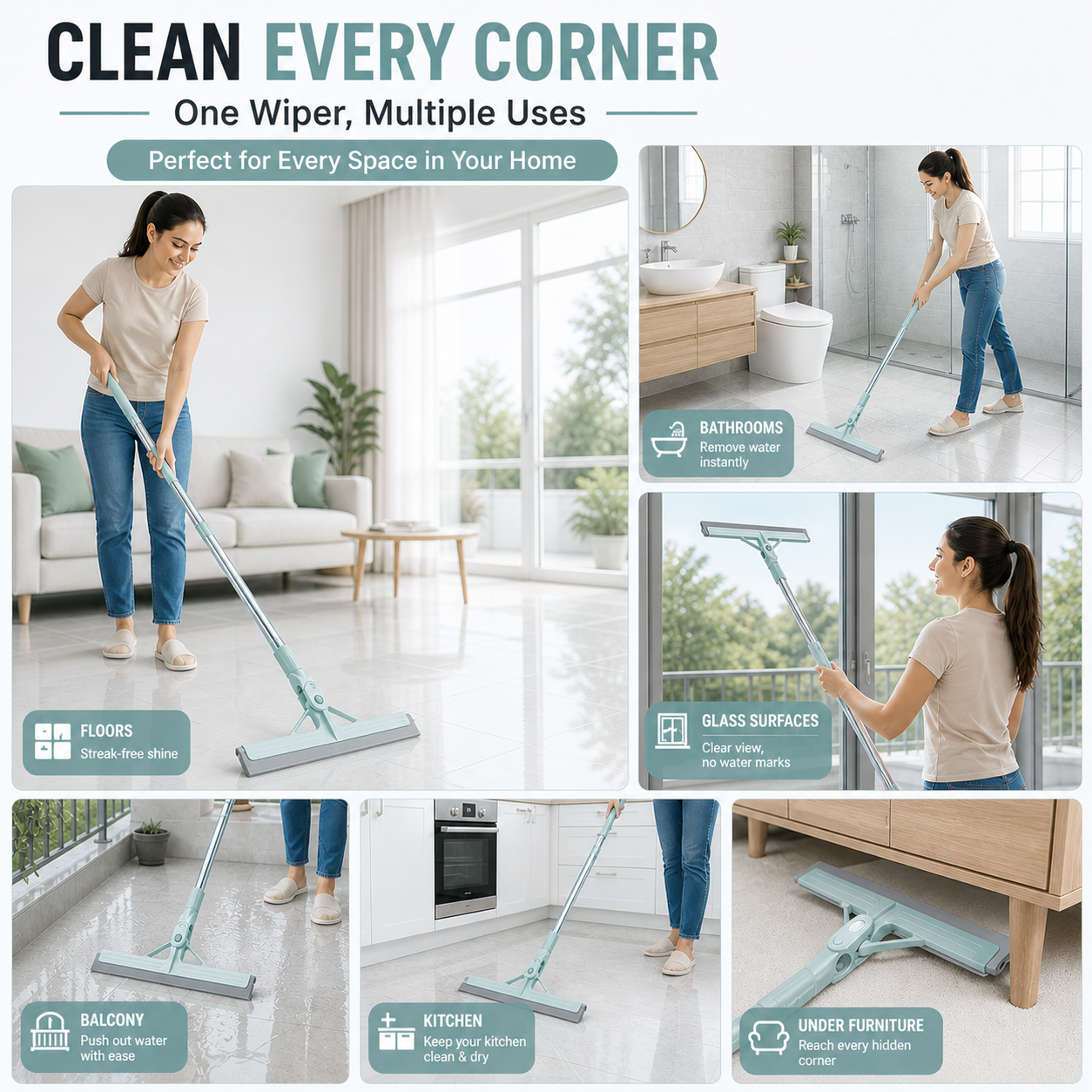 1-Swipe Water & Dust Cleaner™