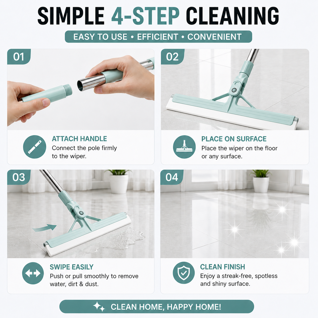 1-Swipe Water & Dust Cleaner