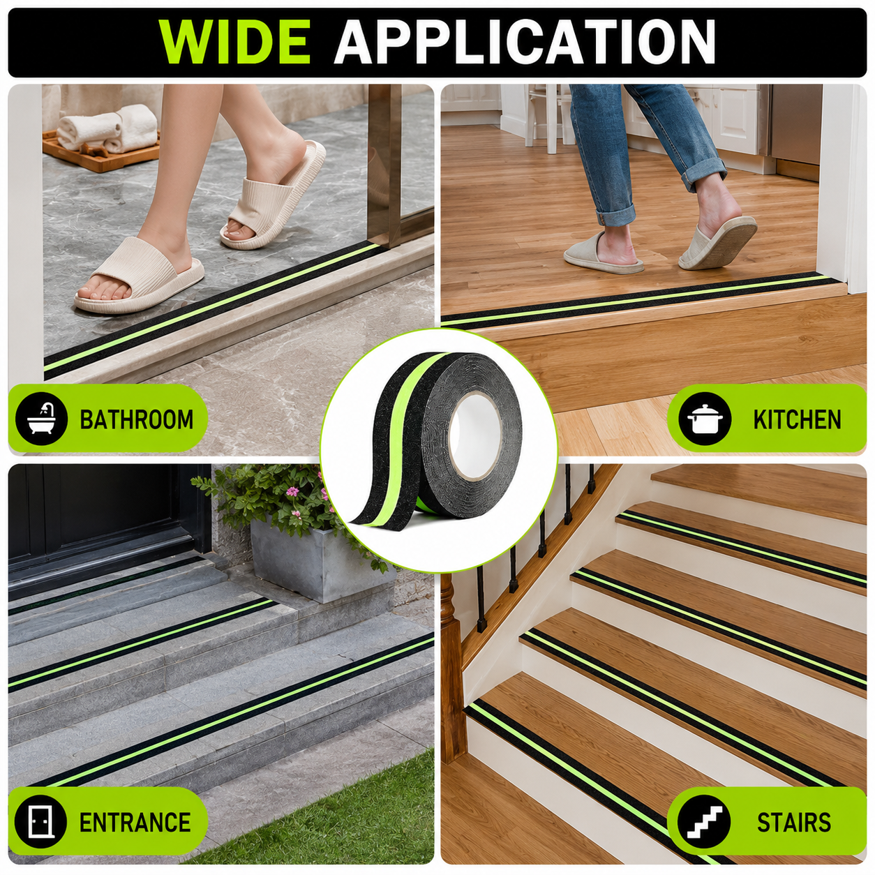 Anti Slip Glow Tape (5 Mtr)  Buy1 Get 1 Free